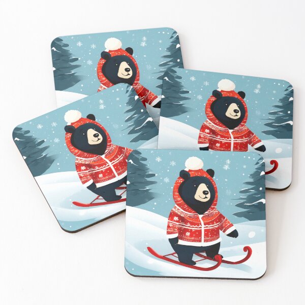 Item preview, Bear in a Christmas Romper. designed and sold by Zofia Sosnecka.