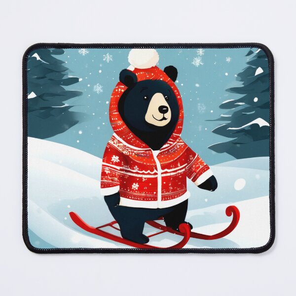 Item preview, Bear in a Christmas Romper. designed and sold by Zofia Sosnecka.