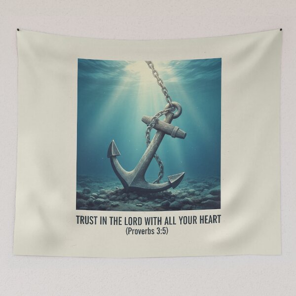 Item preview, Trust in the Lord Anchor Design with Proverbs 3:5 Scripture. designed and sold by loveandlightrb.