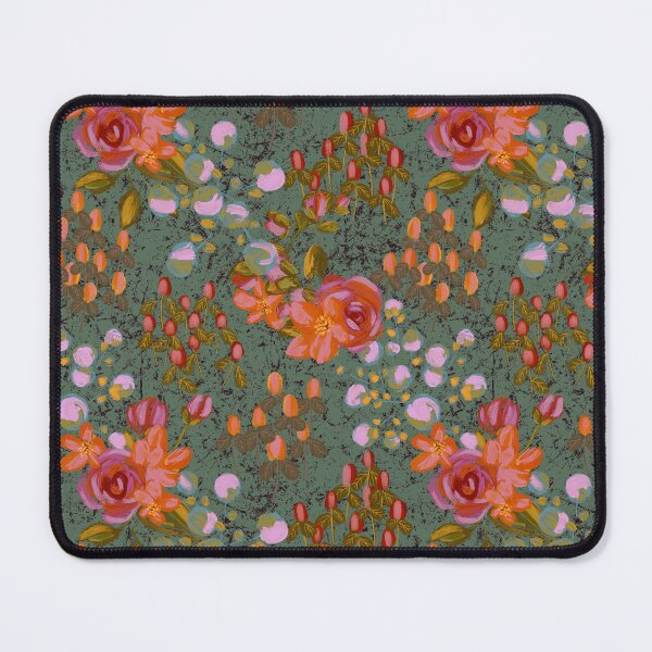 Item preview, Modern Rose Chintz in Sage Green designed and sold by Kathryn-Designs.