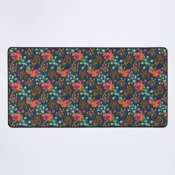 Item preview, Modern Rose Chintz in Navy designed and sold by Kathryn-Designs.