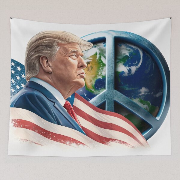 Item preview, Trump Peace President | Nobel Peace Prize | Earth Defender | MAGA Patriotic Decal | CND Peace Political Statement Gift designed and sold by EdGraphy.