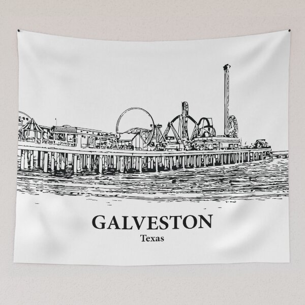 Item preview, Galveston - Texas designed and sold by Lakeric Cityscapes.