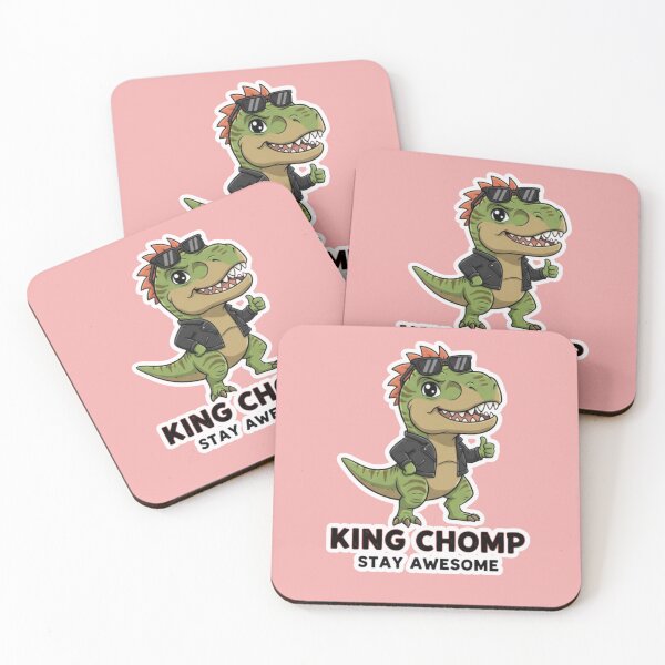 Item preview, King Chomp Stay Awesome Dinosaur T Rex Biker Sunglasses Cool Design designed and sold by bvdesignart.