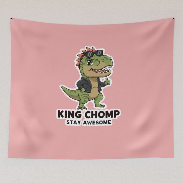 Item preview, King Chomp Stay Awesome Dinosaur T Rex Biker Sunglasses Cool Design designed and sold by bvdesignart.