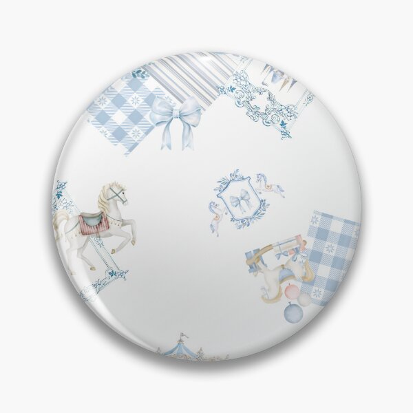 Item preview, Blue White Carousel Fairy Tale designed and sold by cws3385416.