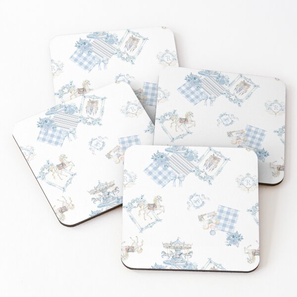 Item preview, Blue White Carousel Fairy Tale designed and sold by cws3385416.