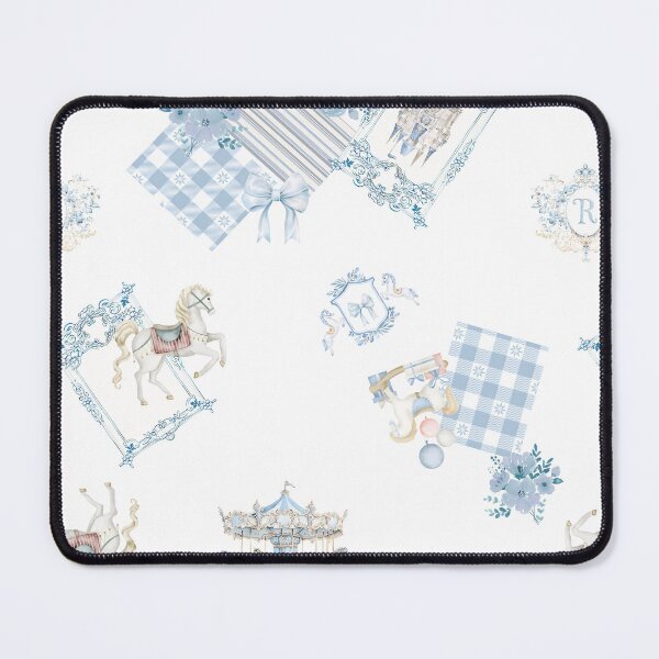Item preview, Blue White Carousel Fairy Tale designed and sold by cws3385416.