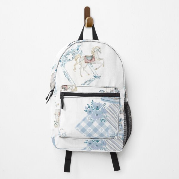 Item preview, Blue White Carousel Fairy Tale designed and sold by cws3385416.