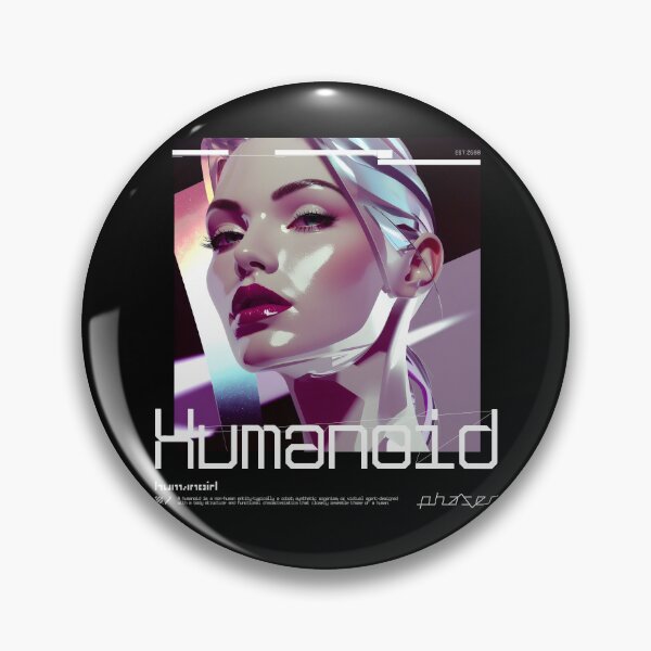 Item preview, Humanoid girl (White typo) designed and sold by PhaserStore.