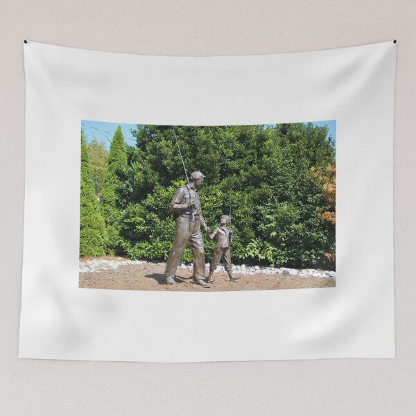 Item preview, Father and Son Fishing Statue designed and sold by Cynthia48.