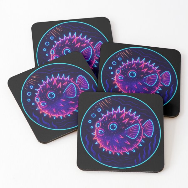 Item preview, Neon Pufferfish designed and sold by FamiliarPufferfish.