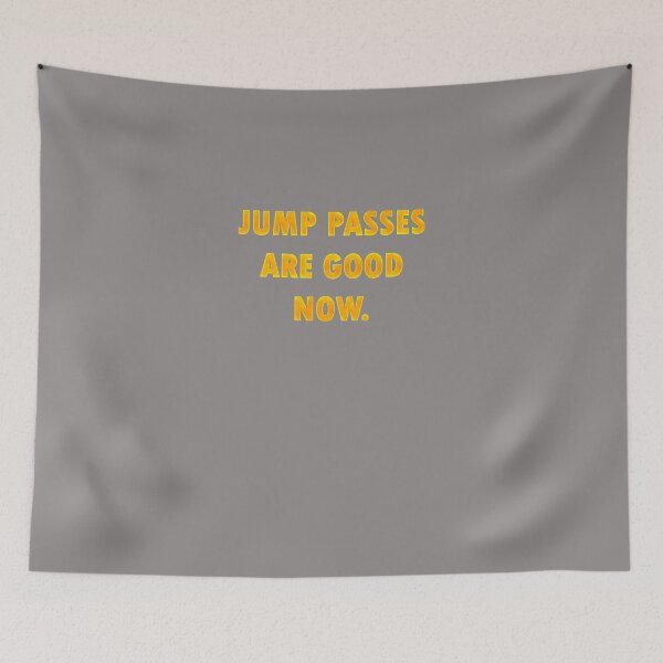 Item preview, JUMP-PASSES-ARE-GOOD-T-SHIRT designed and sold by olivershost.