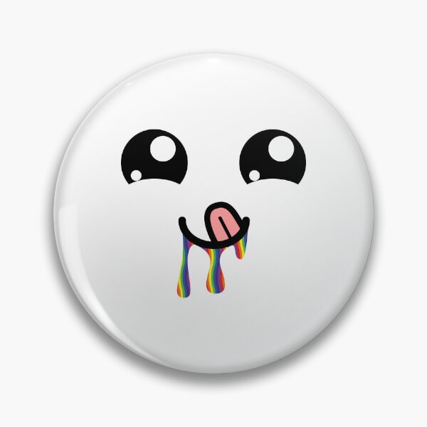 Item preview, Cute kawaii tongue out rainbow drooling face designed and sold by BlushyPrint.