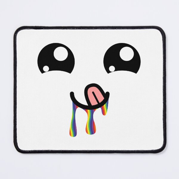Item preview, Cute kawaii tongue out rainbow drooling face designed and sold by BlushyPrint.