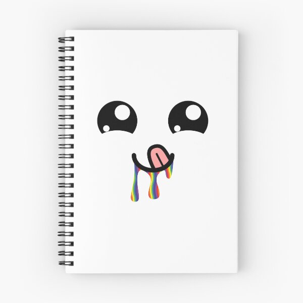Item preview, Cute kawaii tongue out rainbow drooling face designed and sold by BlushyPrint.
