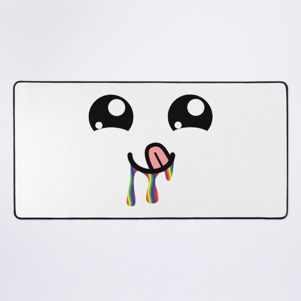 Item preview, Cute kawaii tongue out rainbow drooling face designed and sold by BlushyPrint.