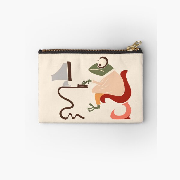 Item preview, Frog at the Computer – Whimsical Digital Illustration designed and sold by Clara Fruggeri.