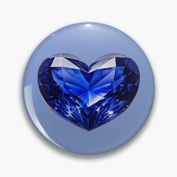 Item preview, September Birthstone - Sapphire Heart Poster designed and sold by fatchairprint.