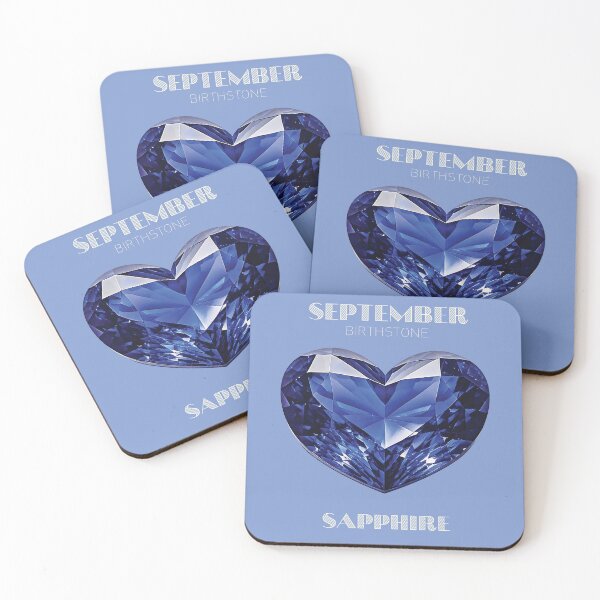 Item preview, September Birthstone - Sapphire Heart Poster designed and sold by fatchairprint.