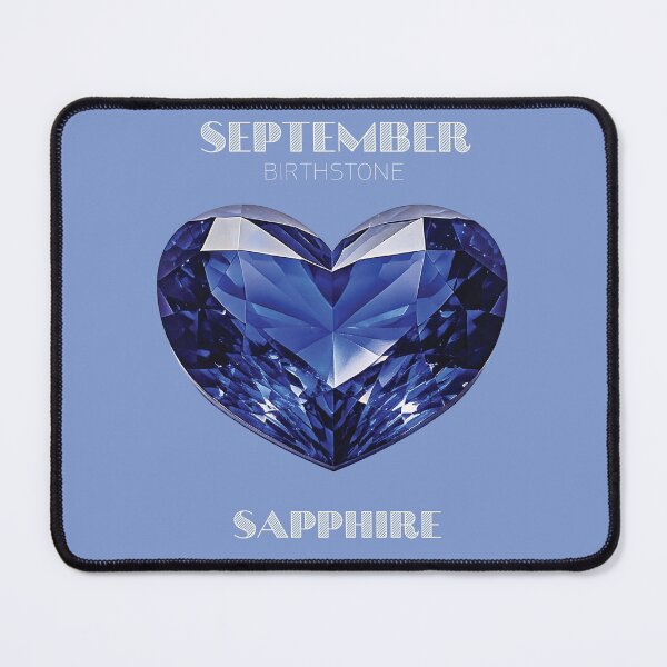 Item preview, September Birthstone - Sapphire Heart Poster designed and sold by fatchairprint.