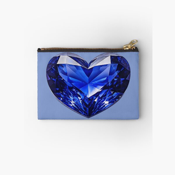 Item preview, September Birthstone - Sapphire Heart Poster designed and sold by fatchairprint.