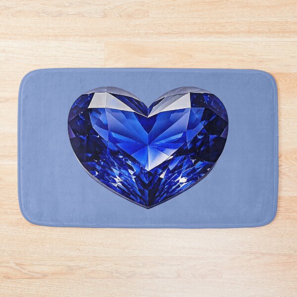 Item preview, September Birthstone - Sapphire Heart Poster designed and sold by fatchairprint.