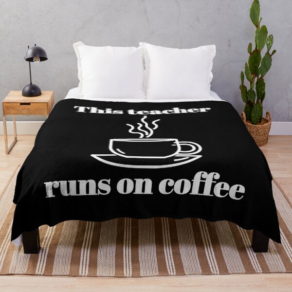 Item preview, This Teacher Run on Coffee - Humorous Teacher Design designed and sold by DoingMaths.