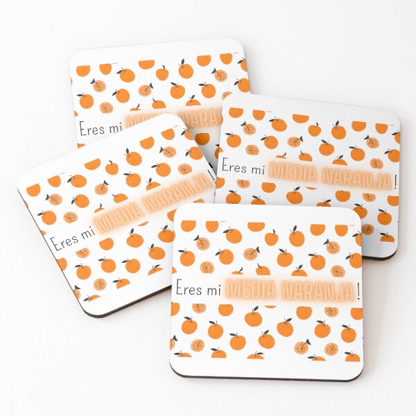 Item preview, Love quote: Eres Mi Media Naranja (You Are My Other Half / My Soulmate) - cute anniversary message designed and sold by moniscorner.