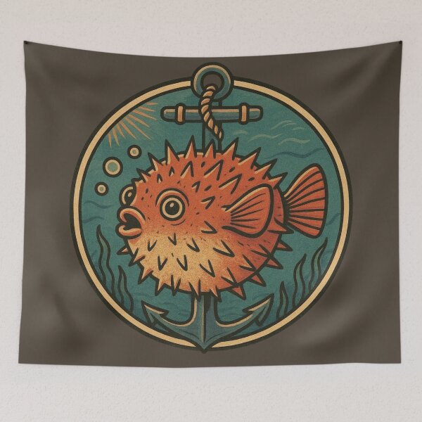 Item preview, Pufferfish Anchor designed and sold by FamiliarPufferfish.