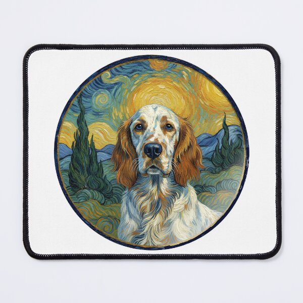 Item preview, English Setter, Van Gog painting style designed and sold by barbastyle.
