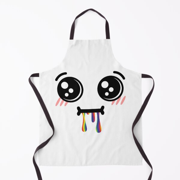 Item preview, Cute kawaii confused rainbow drooling face designed and sold by BlushyPrint.