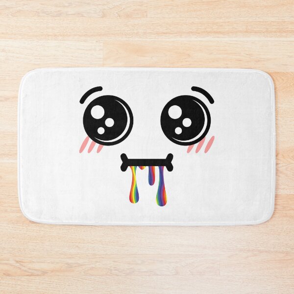 Item preview, Cute kawaii confused rainbow drooling face designed and sold by BlushyPrint.
