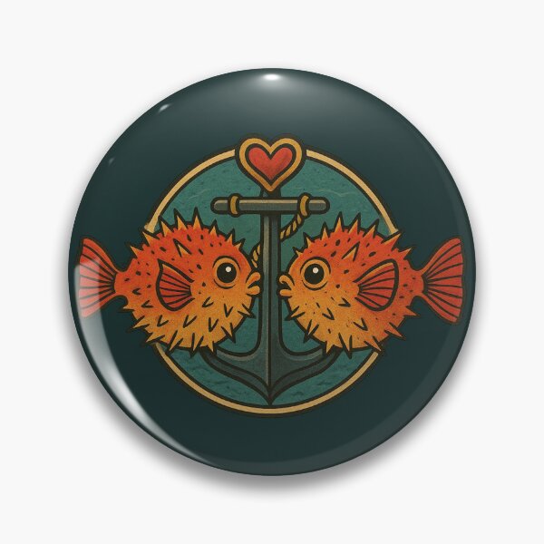 Item preview, Valentine Pufferfish designed and sold by FamiliarPufferfish.