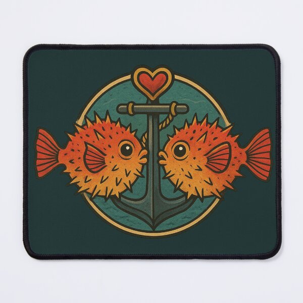 Item preview, Valentine Pufferfish designed and sold by FamiliarPufferfish.