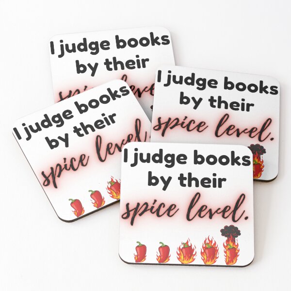 Item preview, I Judge Books by Their Spice Level – Funny Romance Reader Design designed and sold by Petal & Flame.
