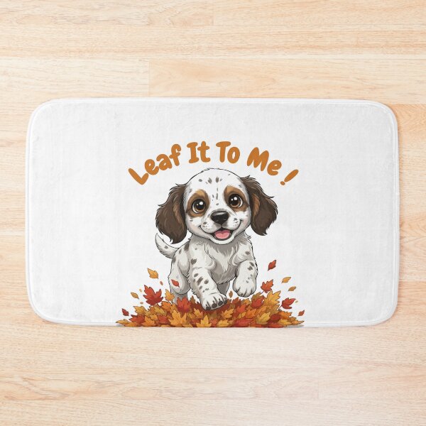 Item preview, Leaf It To Me English Setter Dog Running in Fall Leaves Cute Autumn designed and sold by The Real Life Symphony.