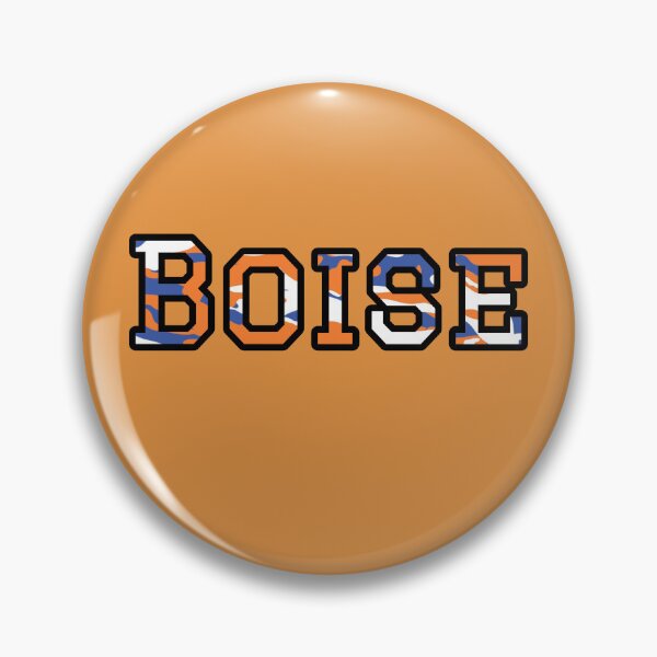 Item preview, Boise Blue and Orange Camo Typography – Idaho Spirit Wear Design designed and sold by Long Family Gifts.