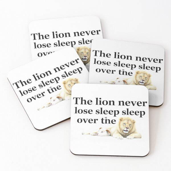 Item preview, The lion never loses sleep over the opinion of sheep designed and sold by SSMC DREAM DESIGN.