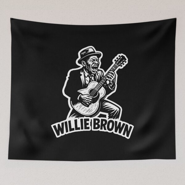 Item preview, Delta Blues Willie Brown Illustration designed and sold by Boogosh.