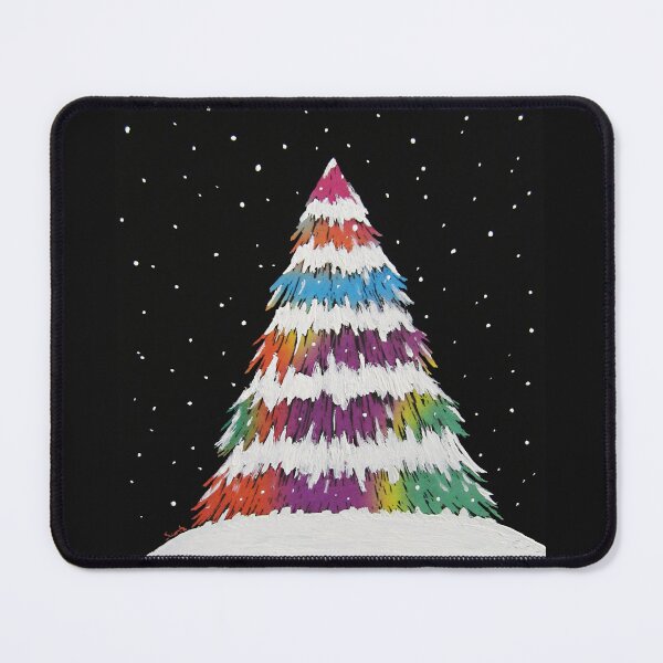 Item preview, Snowy Rainbow Christmas Tree designed and sold by sarahsophieartistry.