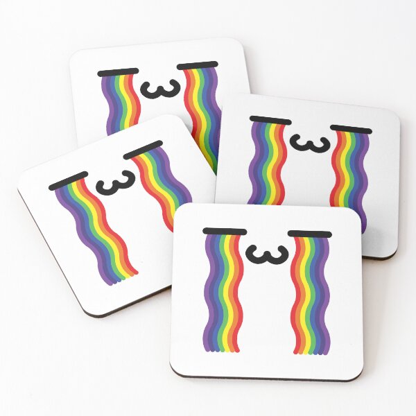 Item preview, Cute kawaii rainbow crying face designed and sold by BlushyPrint.