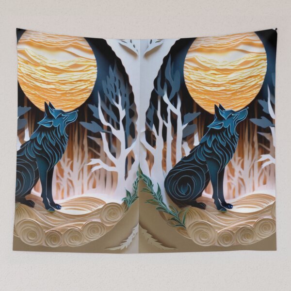 Item preview, Wolf under Full Moon  designed and sold by treehouseclubs.