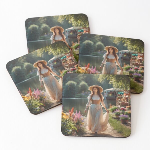 Item preview, The Lady of the Floral Market designed and sold by BlareBlare.