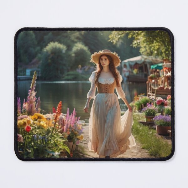 Item preview, The Lady of the Floral Market designed and sold by BlareBlare.