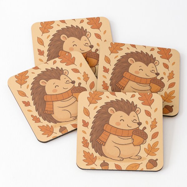 Item preview, Riccio autunnale con sciarpa e ghianda designed and sold by InsegnaNChill.