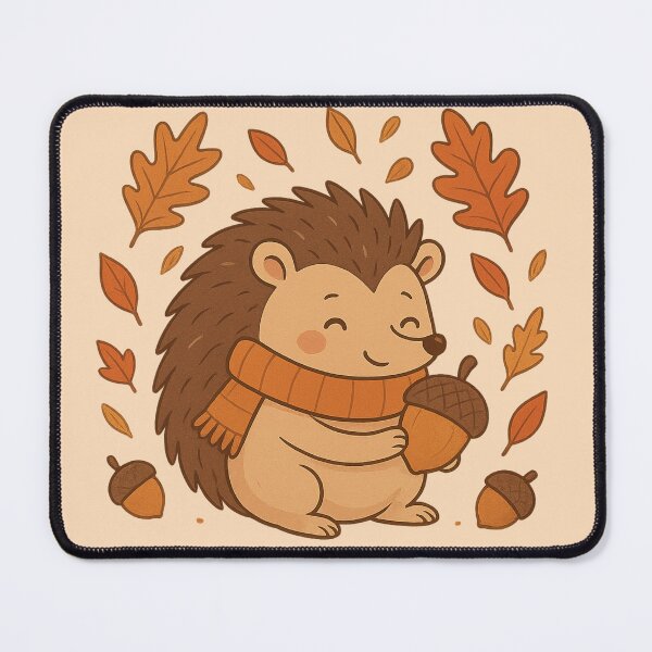Item preview, Riccio autunnale con sciarpa e ghianda designed and sold by InsegnaNChill.