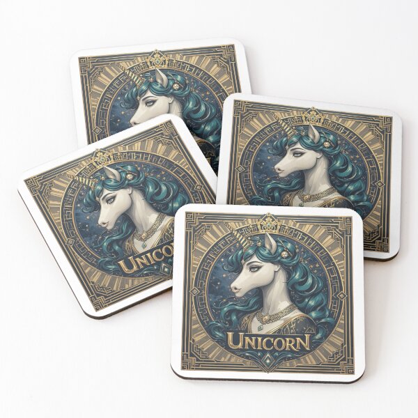 Item preview, Art Deco Unicorn designed and sold by AQUILAKREO.