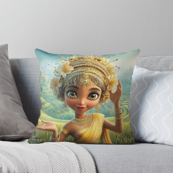 Item preview, Enchanting Balinese Girl in Lush Rice Terraces designed and sold by Artessie.
