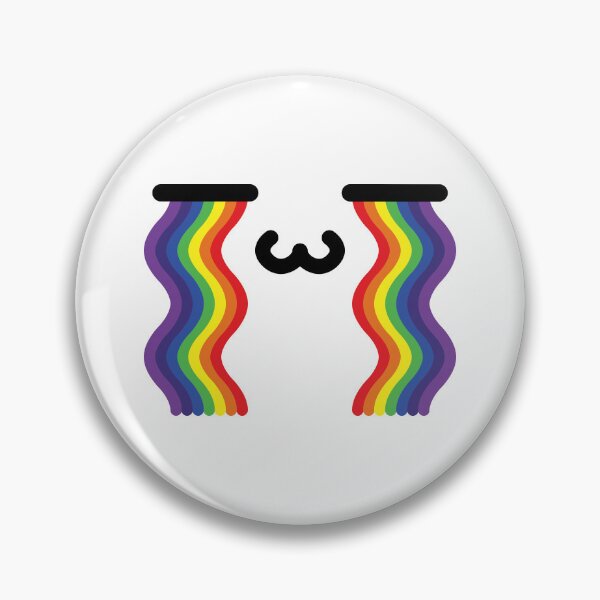 Item preview, Adorable kawaii rainbow crying face designed and sold by BlushyPrint.